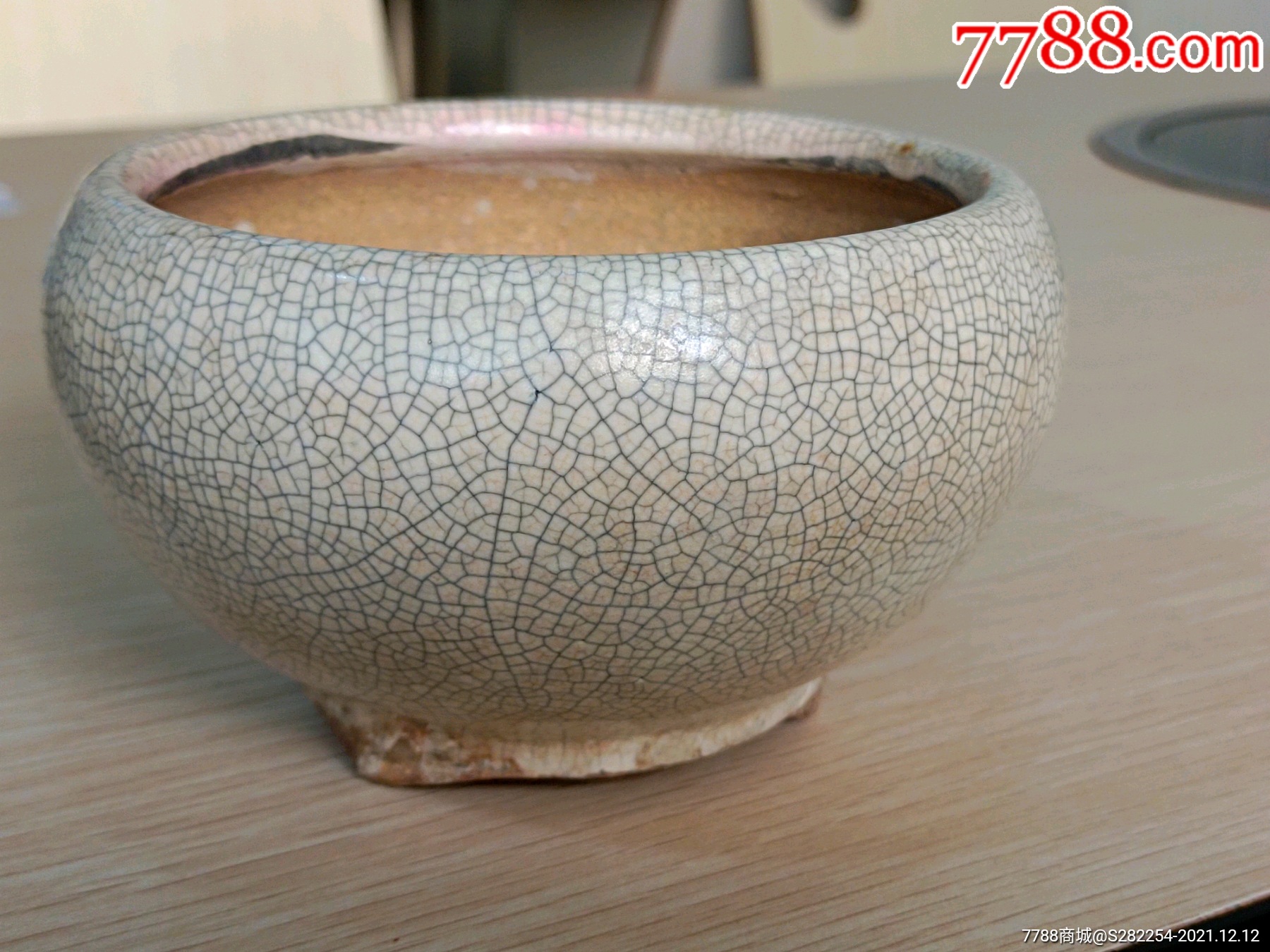 哥窑三足香炉_价格222元【走乡进寨收老货】_第1张
