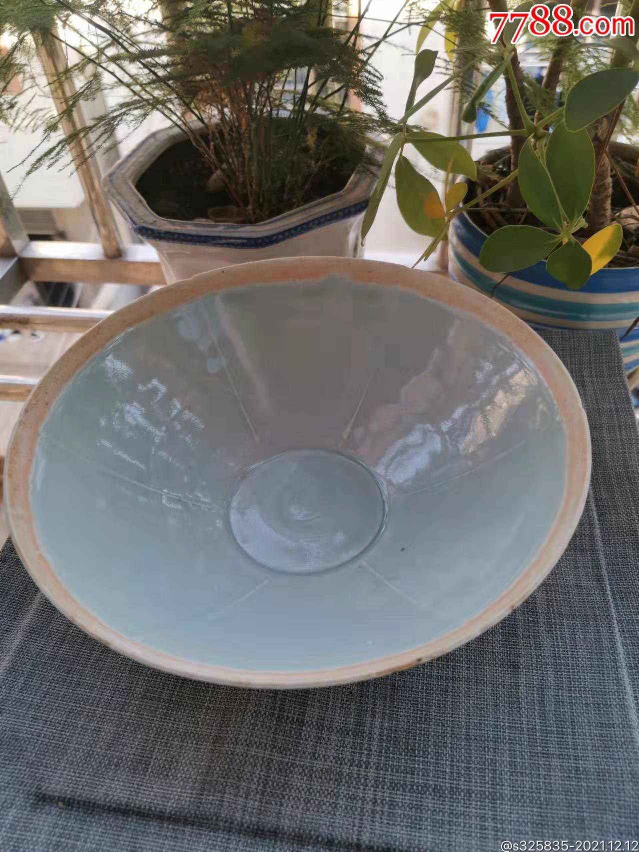 宋湖田窑芒口素面六筋碗_青白瓷/影青瓷_中华珍宝收藏精品店【7788