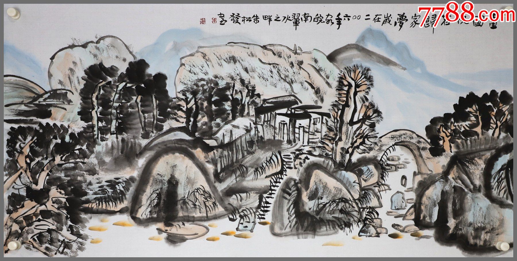 7788唱机>首页>拍卖>山水国画原作>朱松发(出生于安徽黄山,国家一级