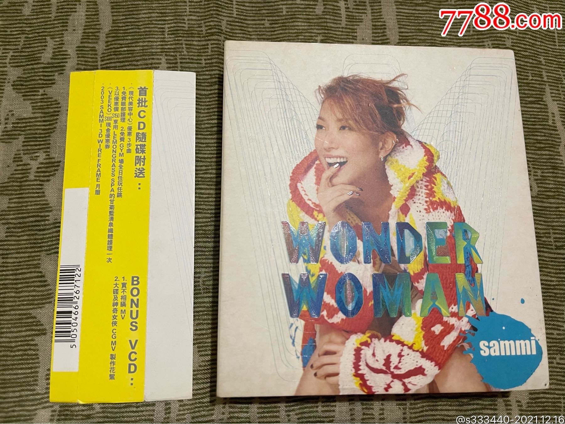 郑秀文wonderwoman有侧标碟盒卡齿断一颗cd轻微细纹播放正常