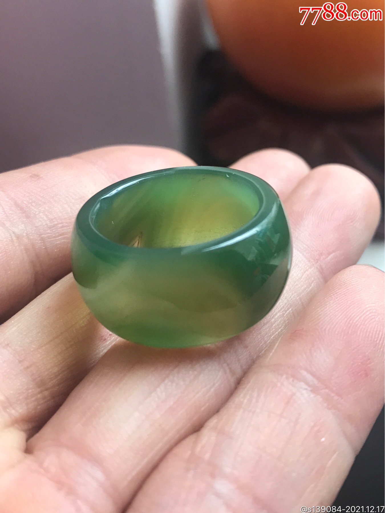 北红绿玛瑙戒指扳指,黑龙江逊客玛瑙,纯天然_价格19元_第1张