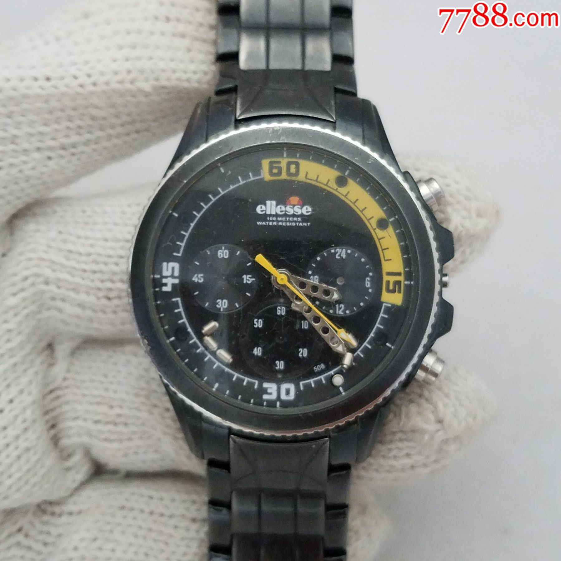 艾力士电子计时男表独特可乐内圈