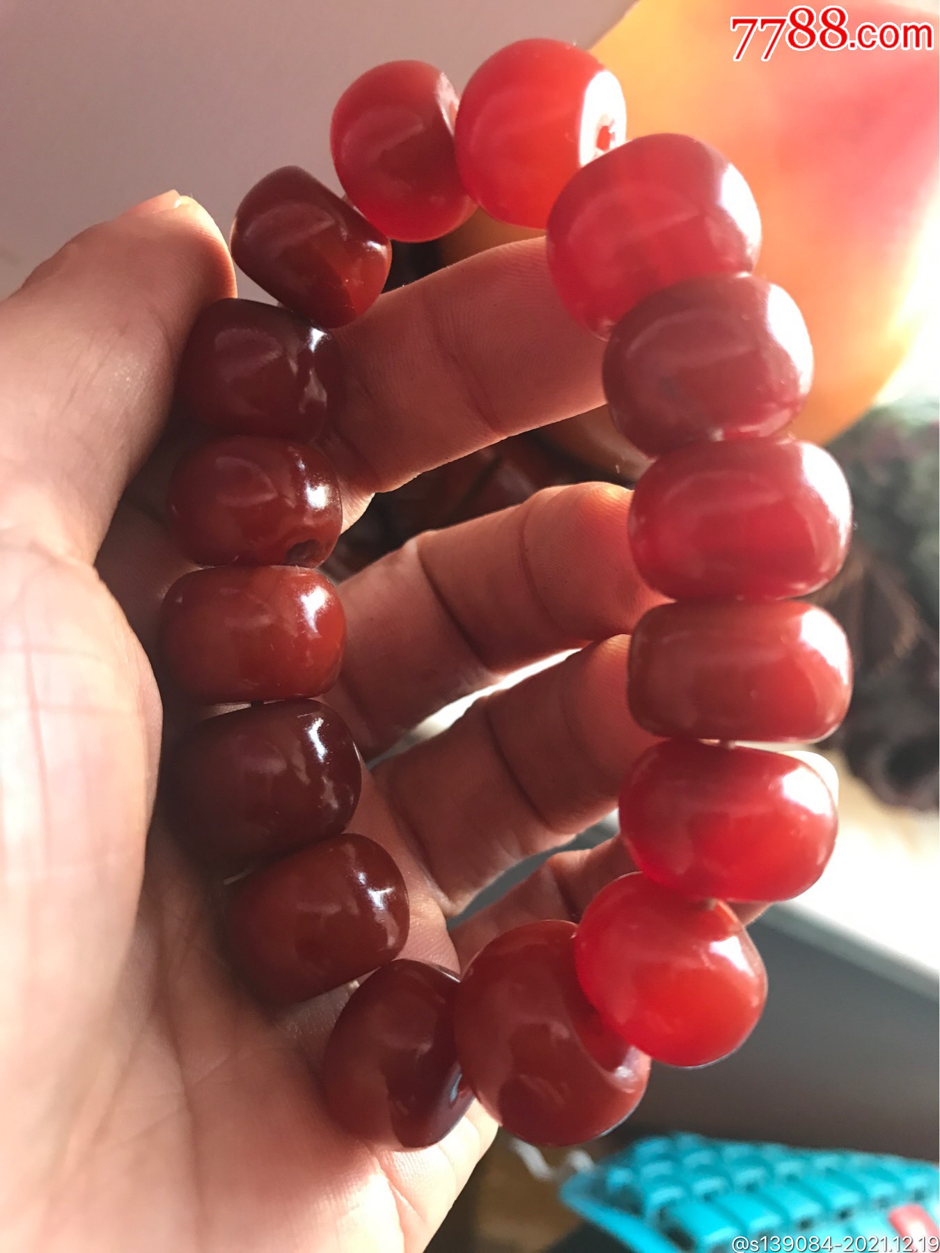 天然老玛瑙手串包真