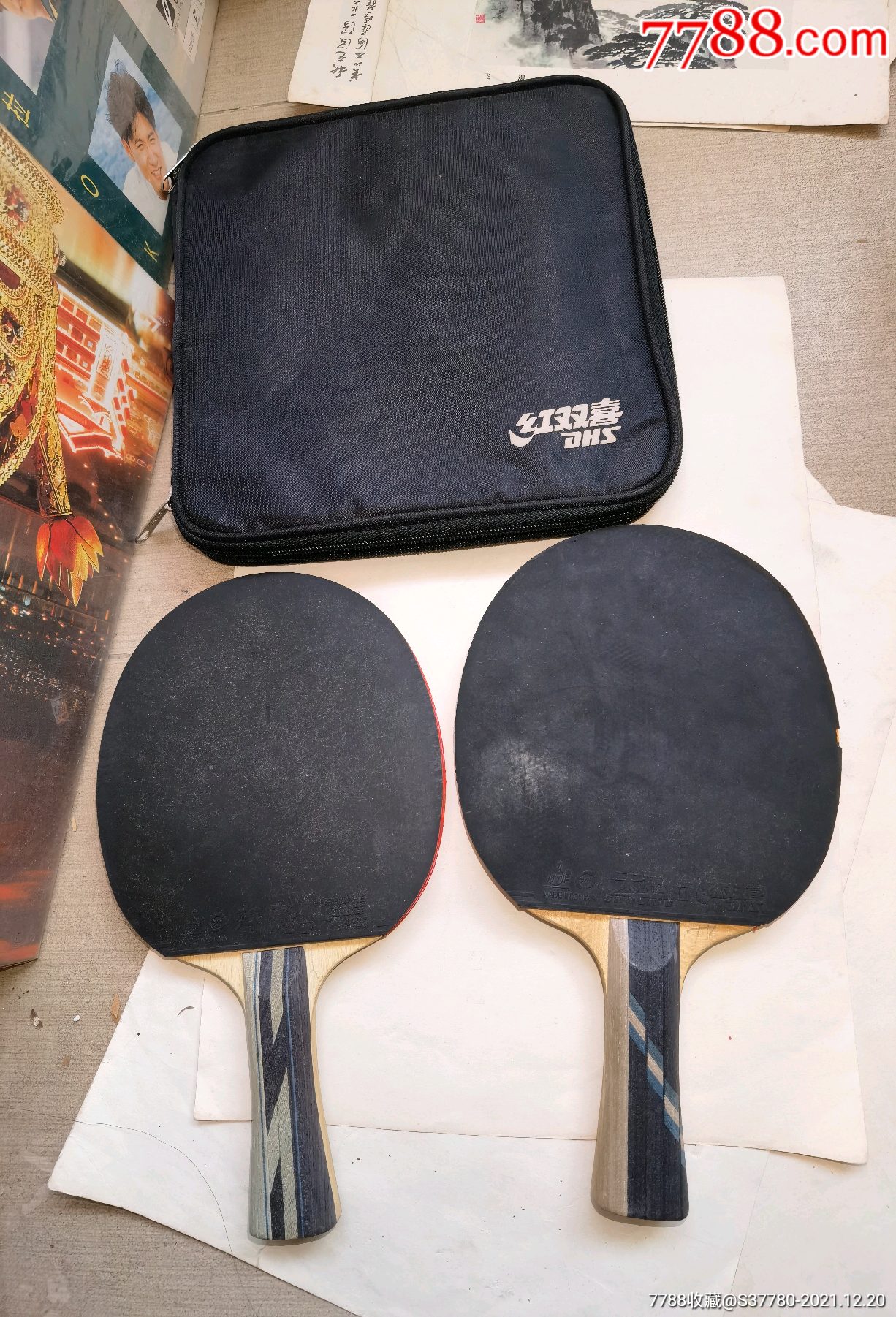 乒乓球拍狂飙一起拍含原装包