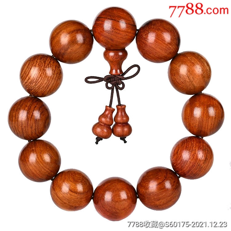 缅甸草花梨20mm佛珠木手串-价格:15元-au28749242-黄花梨手串 -加价