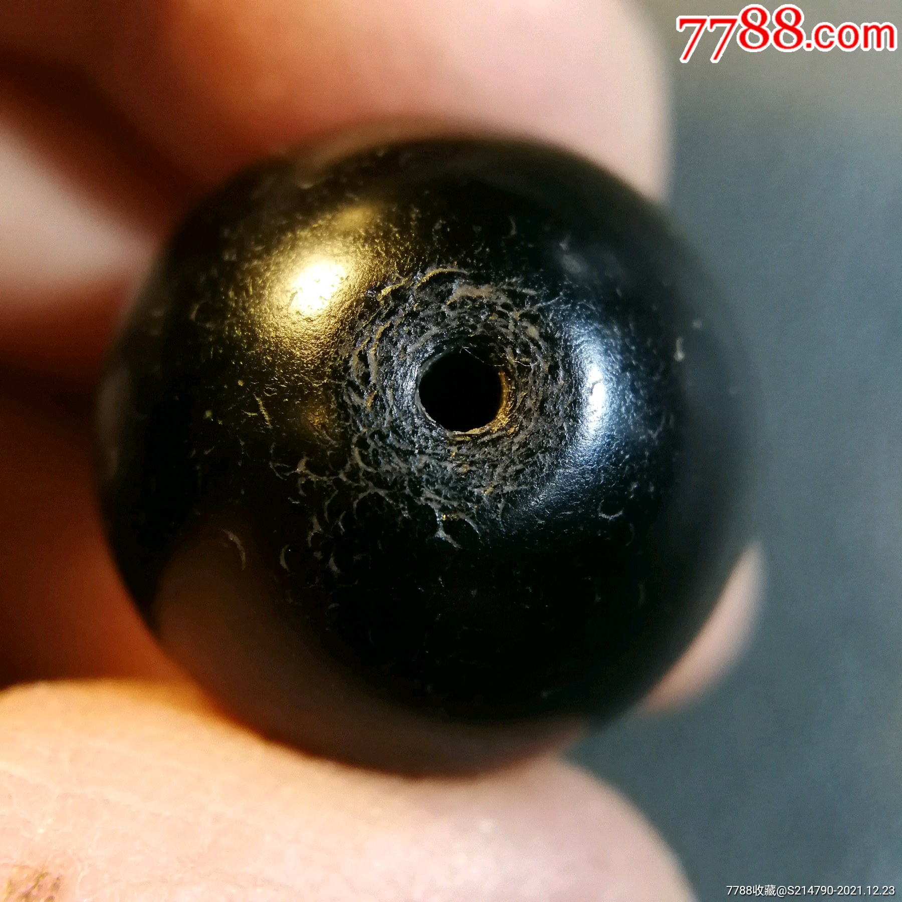 黑糖色玛瑙球直径20毫米孔径185玛瑙圆珠品相完整无裂耐强光深黑糖