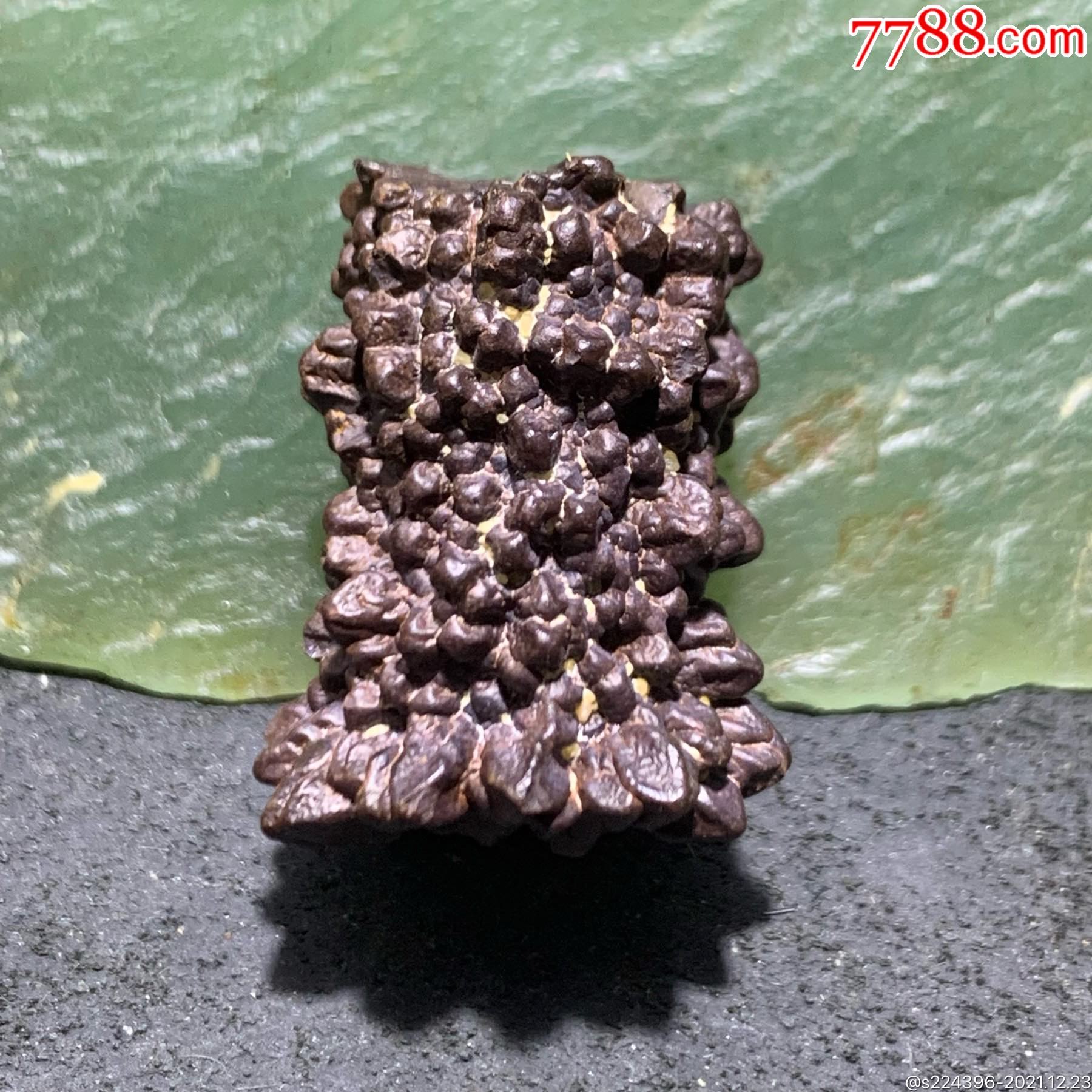 精美罕见外蒙戈壁黑金刚原石一块