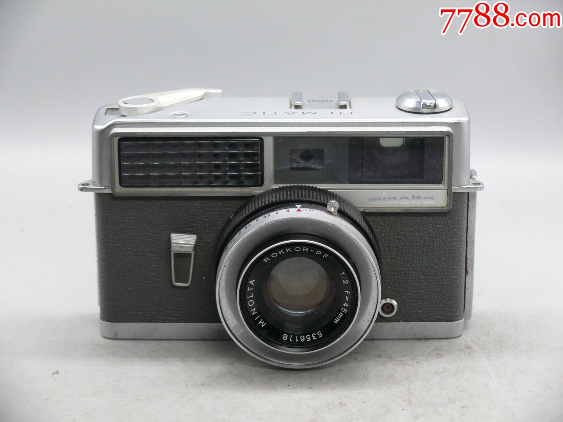 美能达himatic旁轴相机品相很新饰皮完整紧凑整机几乎无磕碰黄斑清楚