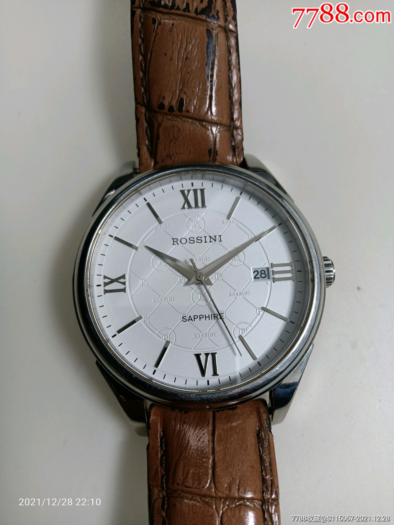 美品罗西尼石英男表