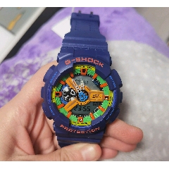 少见好看卡西欧ga110蓝积木防水运动手表