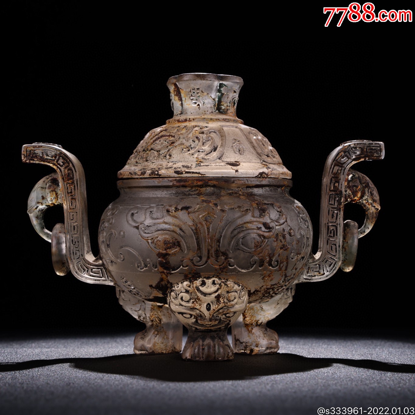 珍藏乡下收出土汉代琉璃香炉_价格1288元【臻宝传承】_第1张