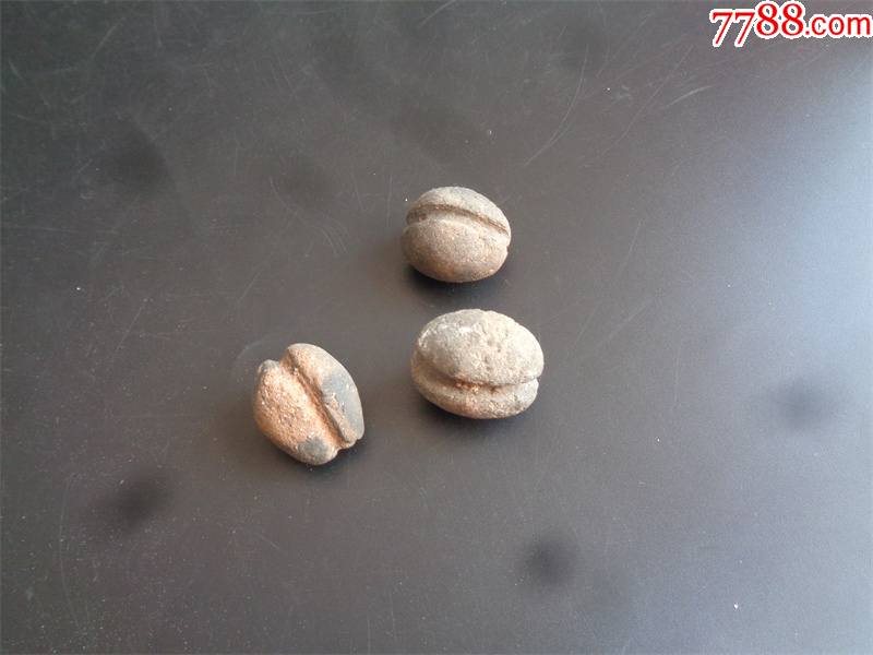 宋元时期陶制渔网坠3个