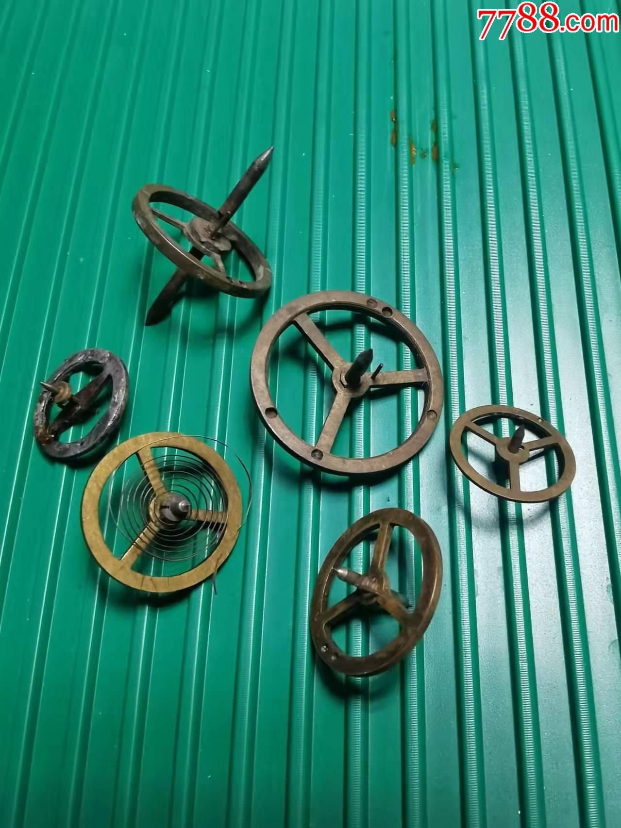 老6个马蹄钟摆轮配件-价格:1元-au28952754-闹钟