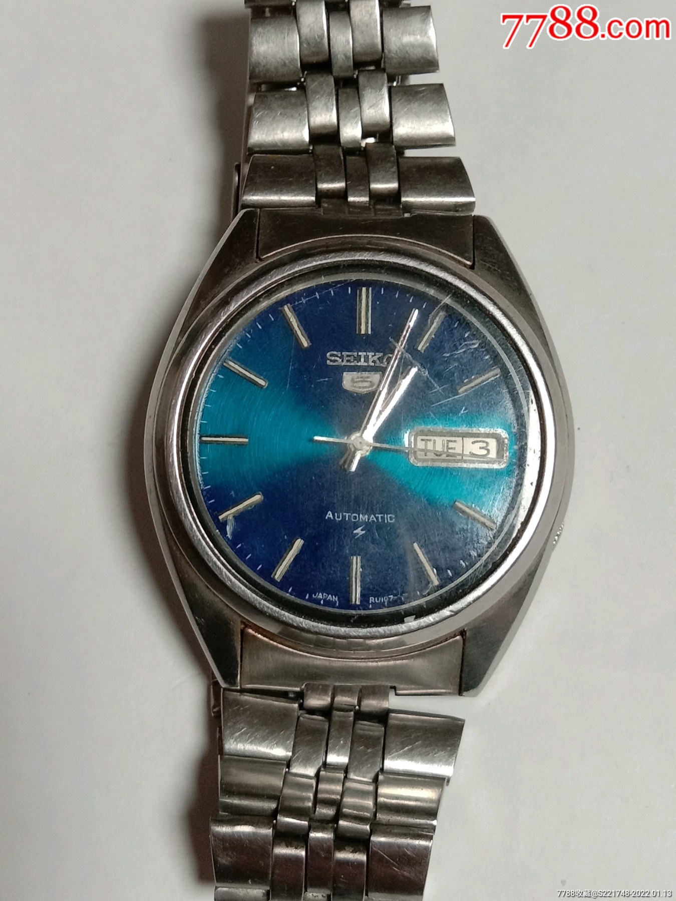 精工表7009a双日历不走看图拍