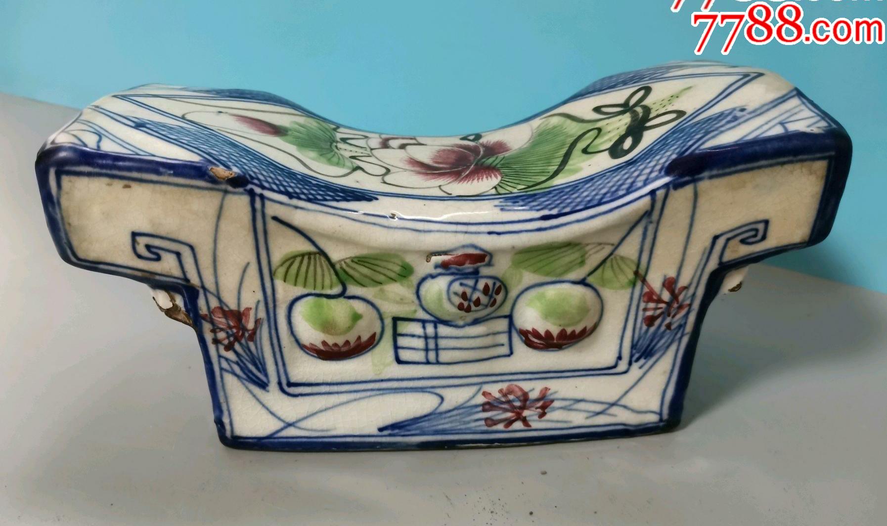 品相不错民国磁州窑元宝枕