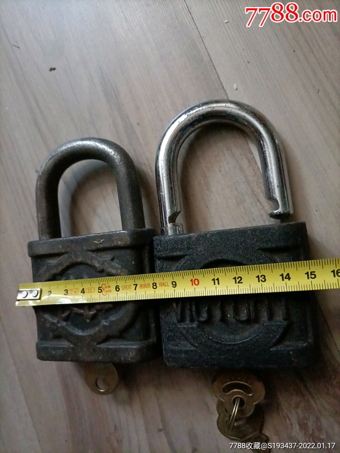 特大号胜利长江大铁挂锁两把出售