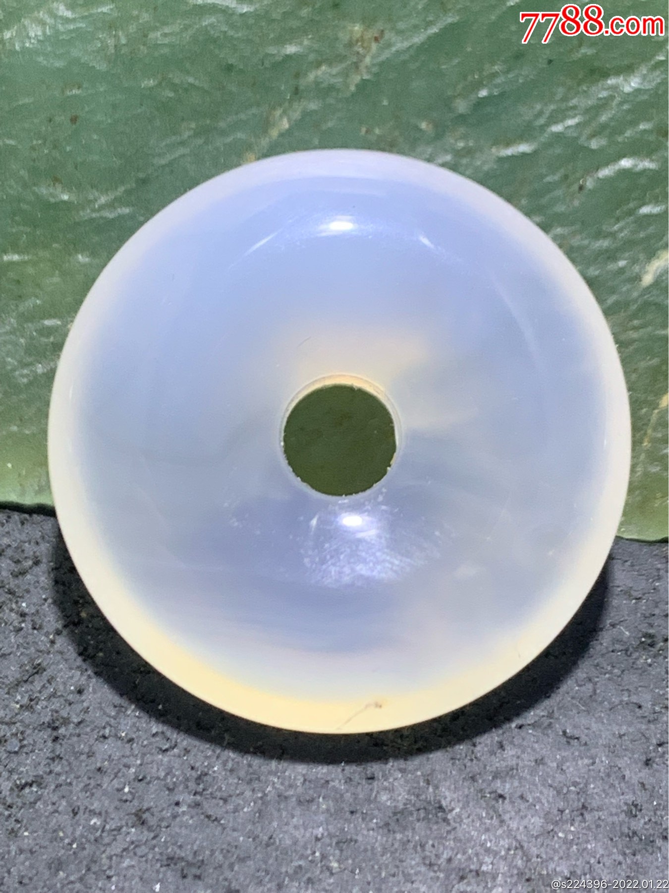 精美高玉化冰种海洋玉髓平安扣一个