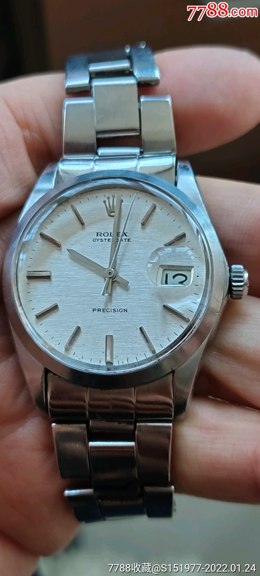 劳力士最经典的6694代手卷钢王产于约六七十年代左右