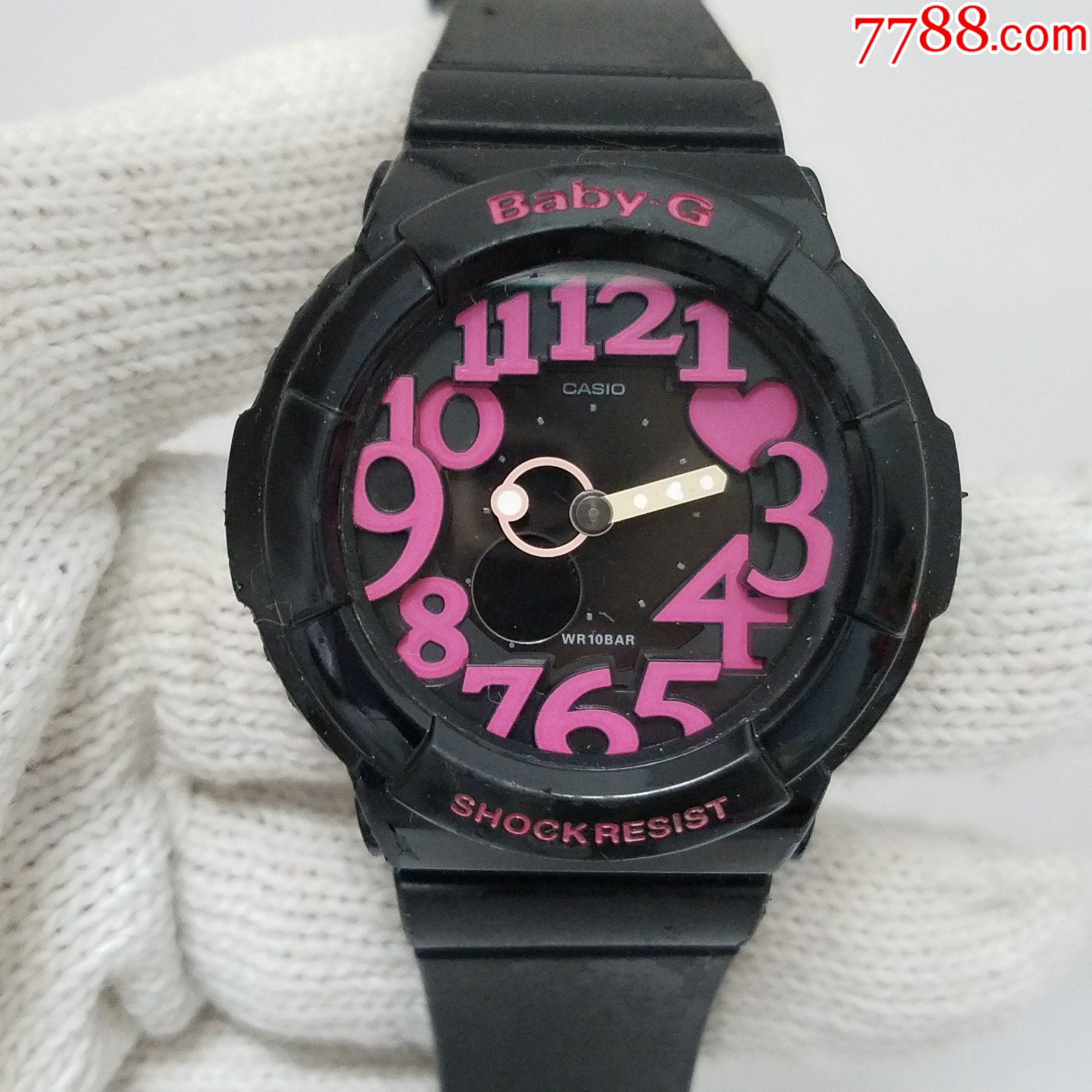 日本卡西欧babyg多功能双显电子女表独特悬浮立体刻度