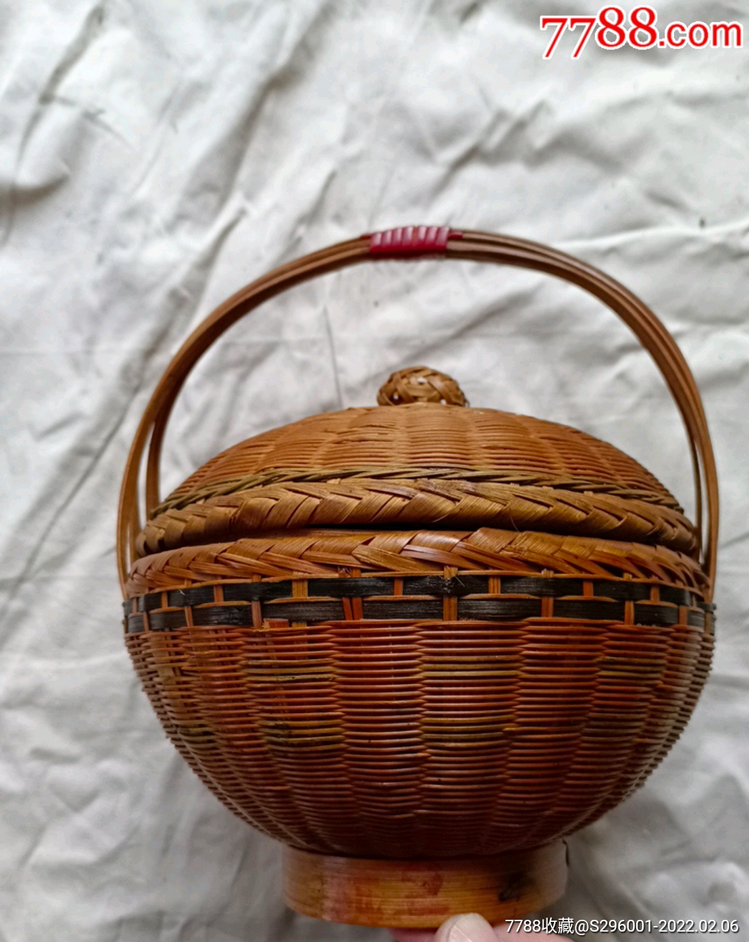 小斗箕6品￥8299清朝…四方底_老竹篮5品￥1999工艺…手编小竹篮