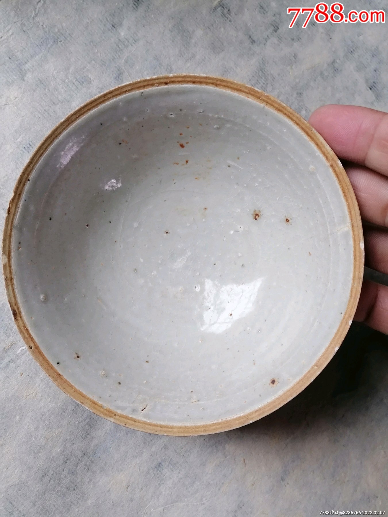 宋代影青碗口宽14高5公分釉色一流
