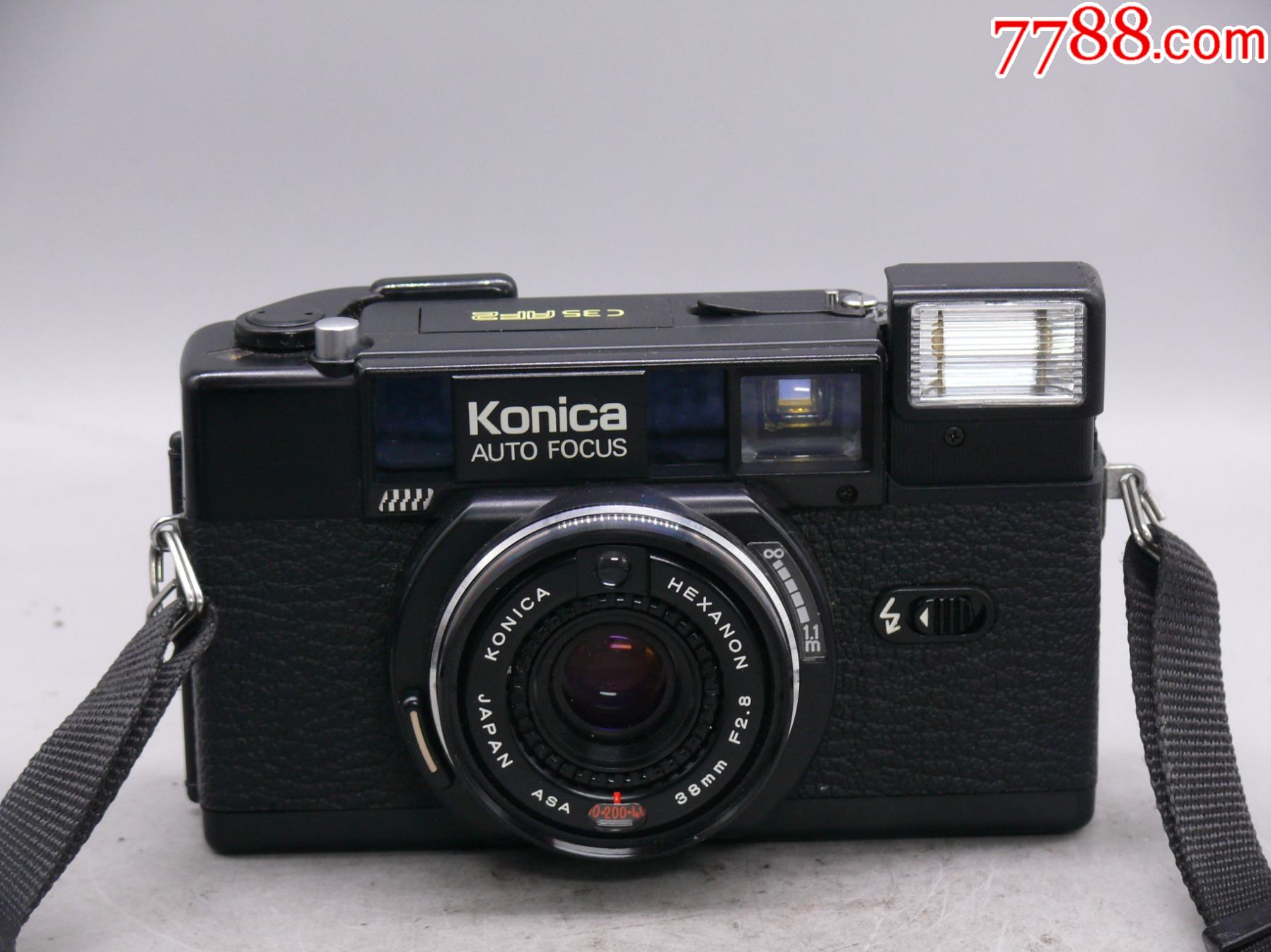 柯尼卡c35af2袖珍自动旁轴相机成色非常好漆面漂亮饰皮完整紧凑平展