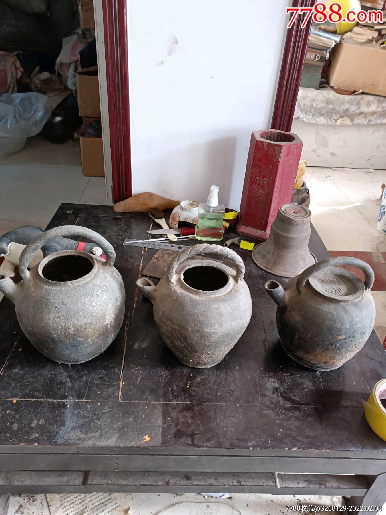 怀旧民国老平定煎药砂壶3个