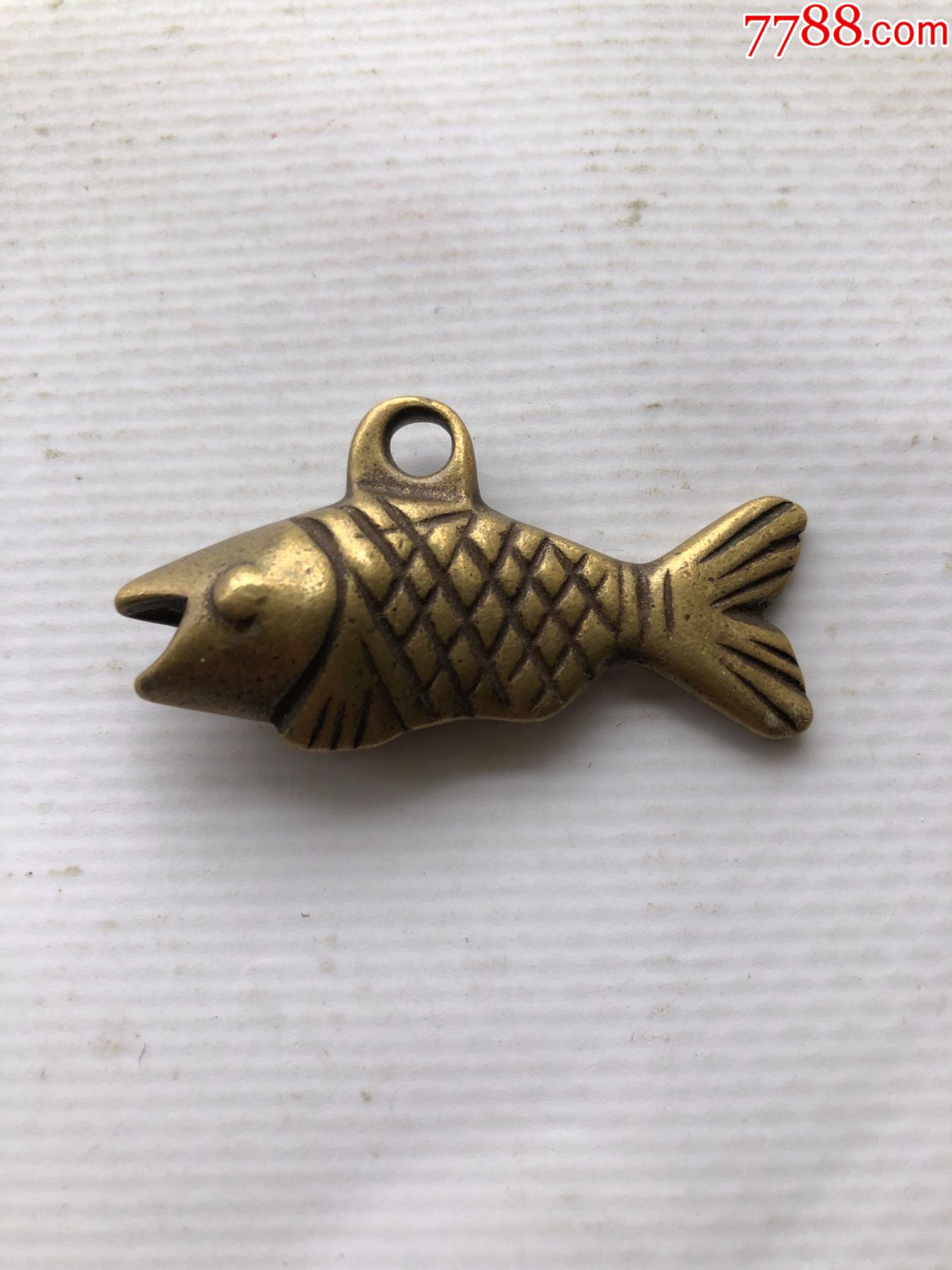 老刻画铜鱼_价格70元_第1张