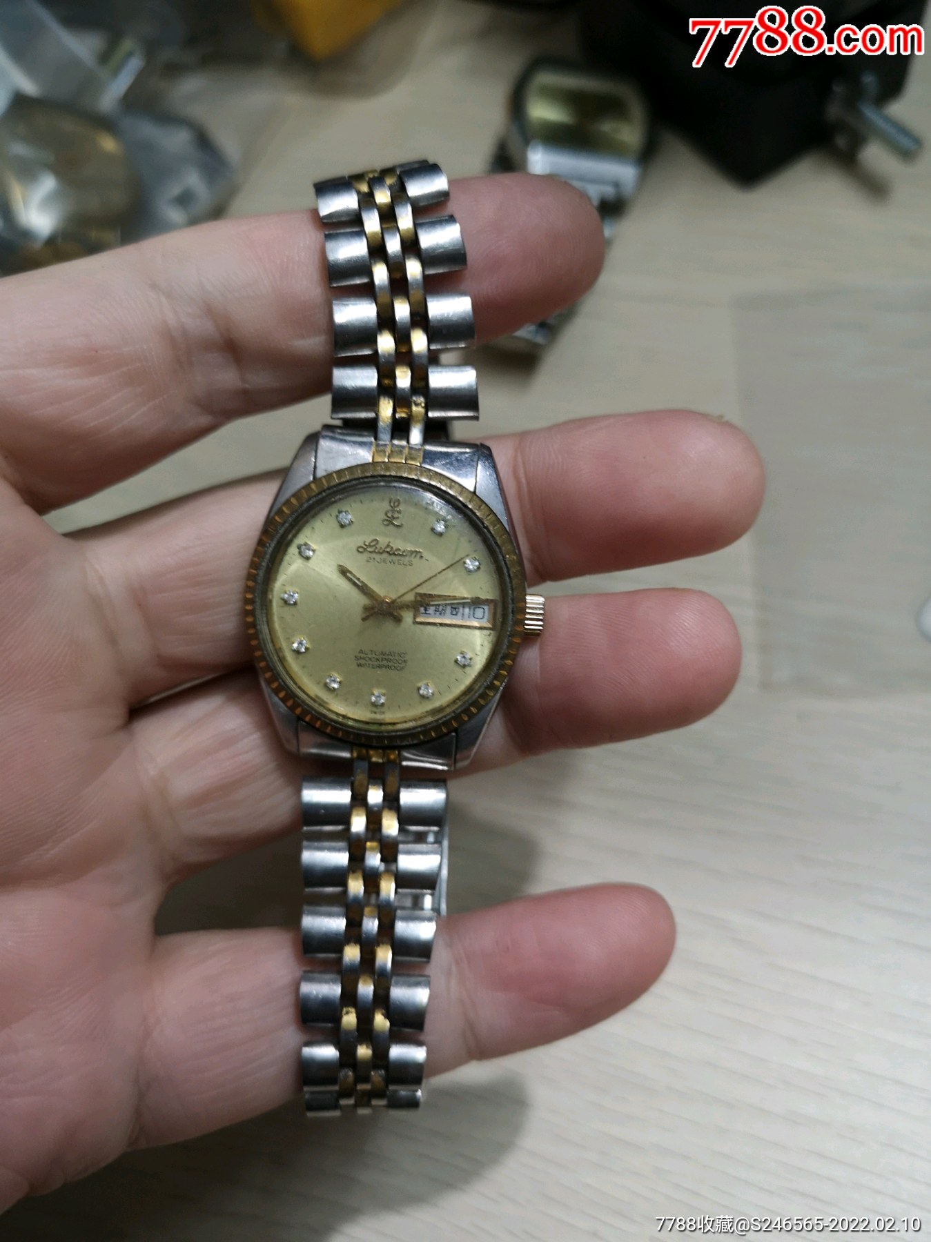 瑞士绿琴男装自动手表