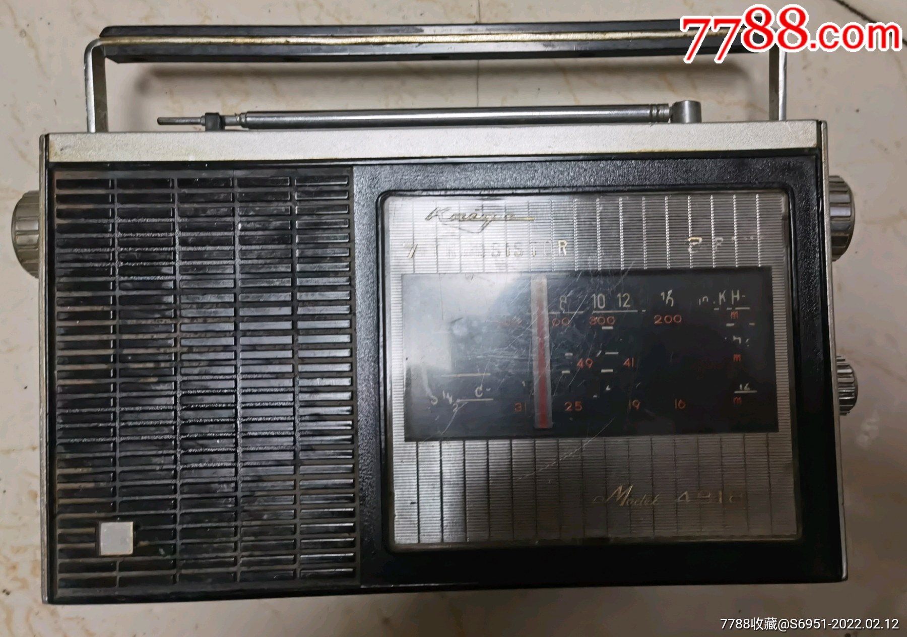 凯歌4b187晶体管3波段收音机