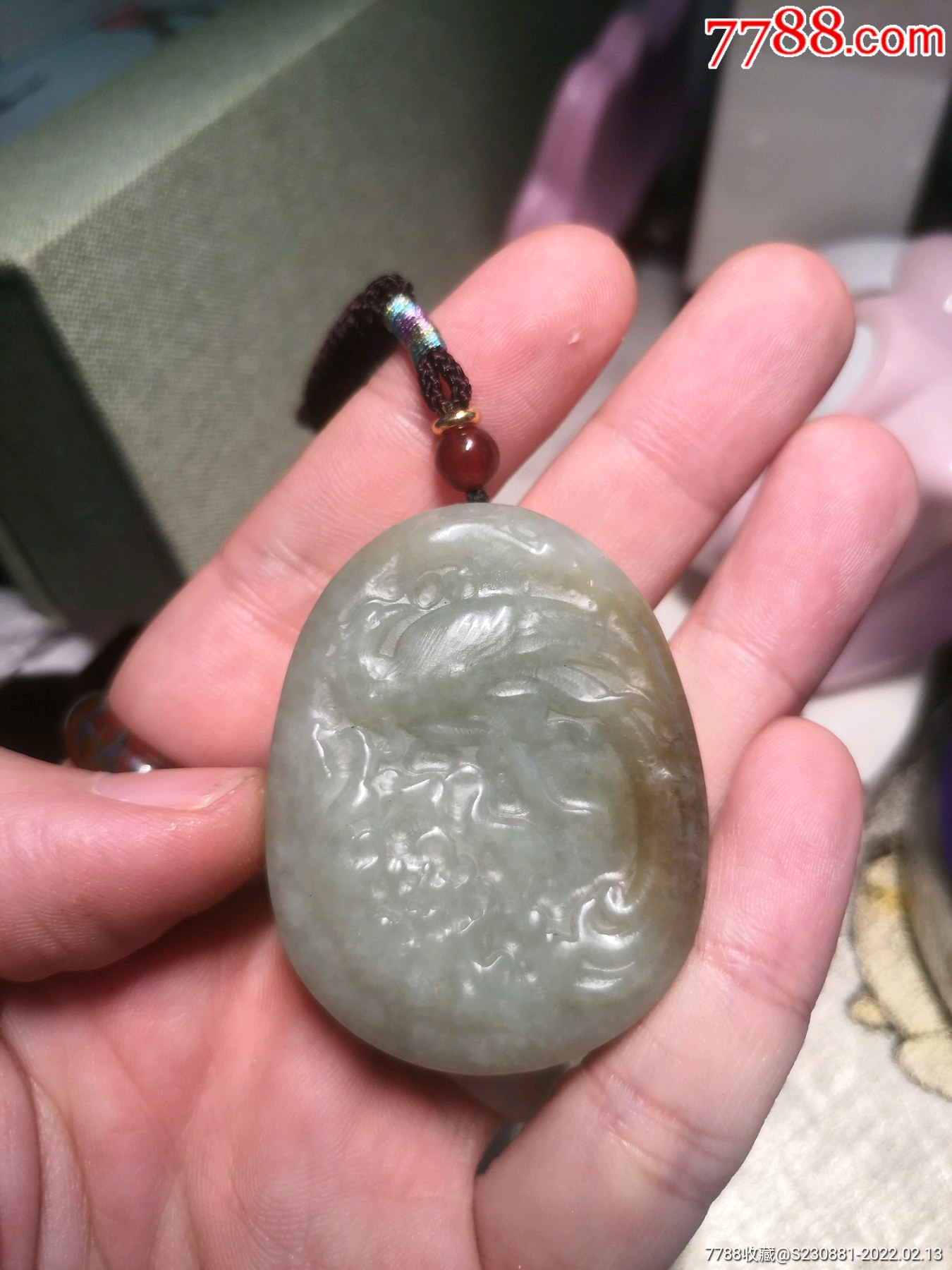 和田玉糖料挂件凤凰且末