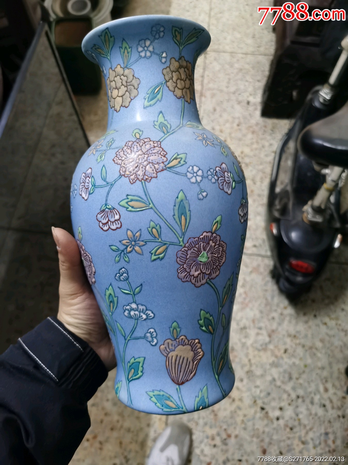 老花瓶粉彩花瓶