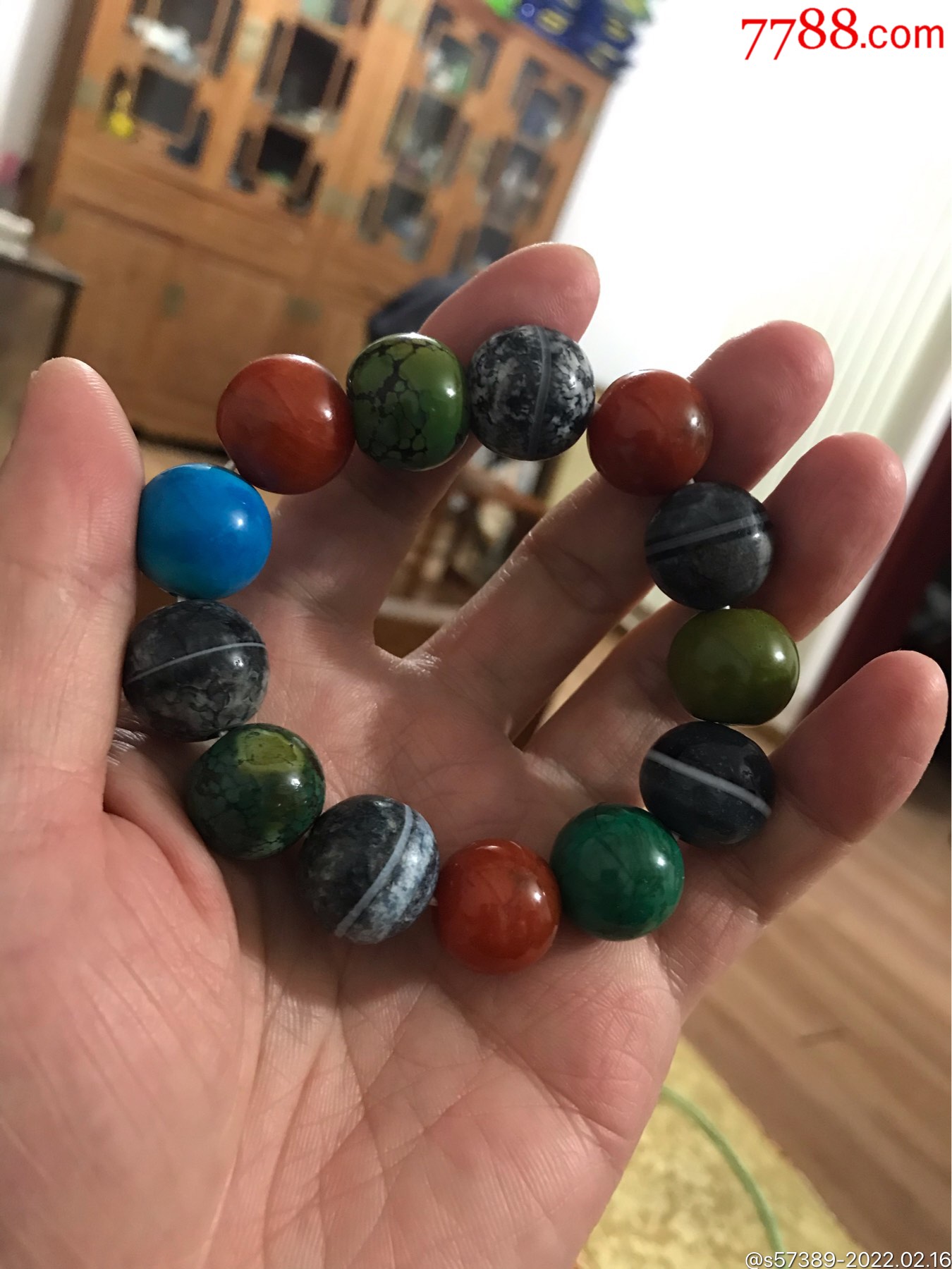 藏区老绿松石一线药师