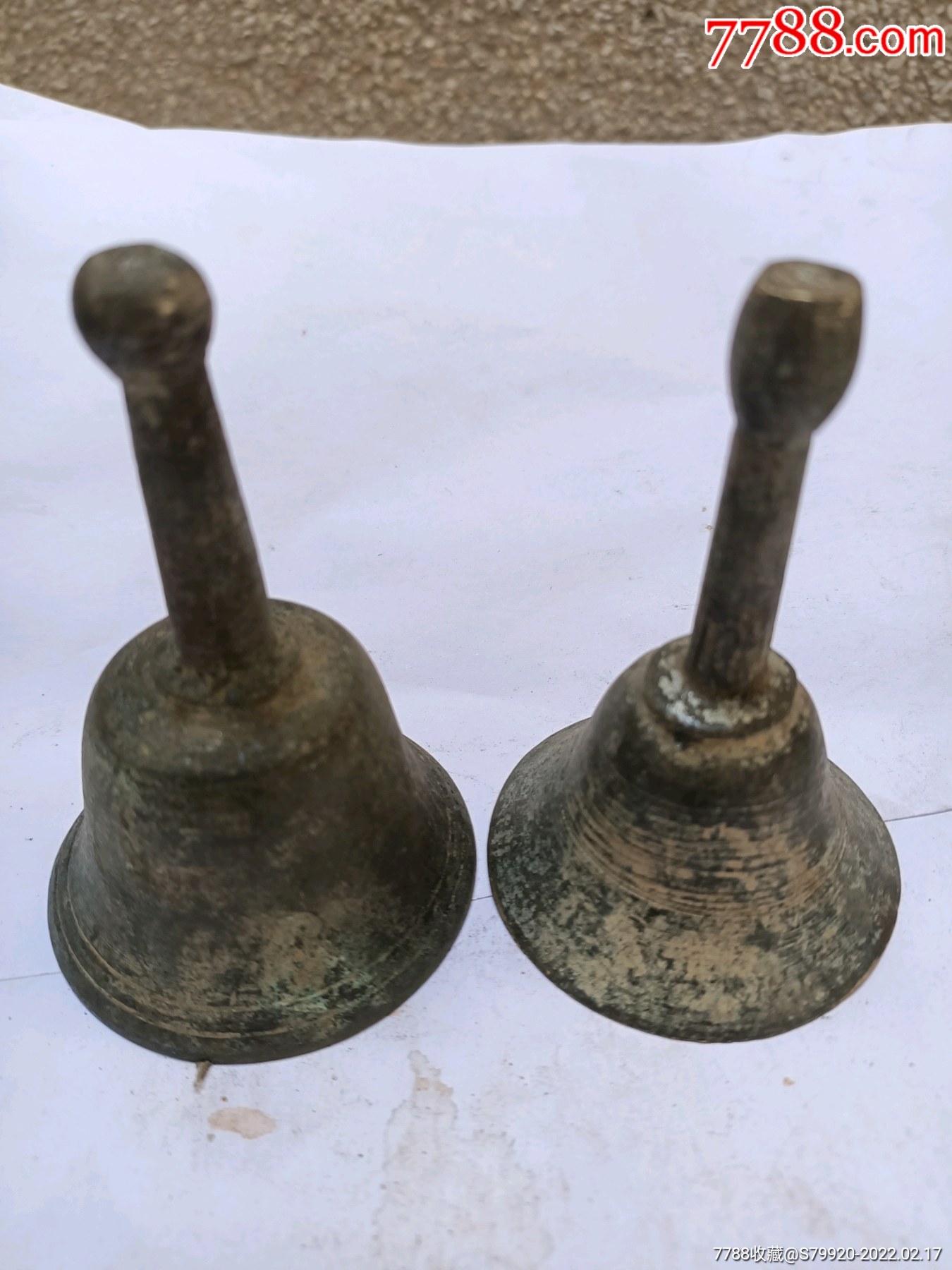 早年做法事用的铜摇铃2个