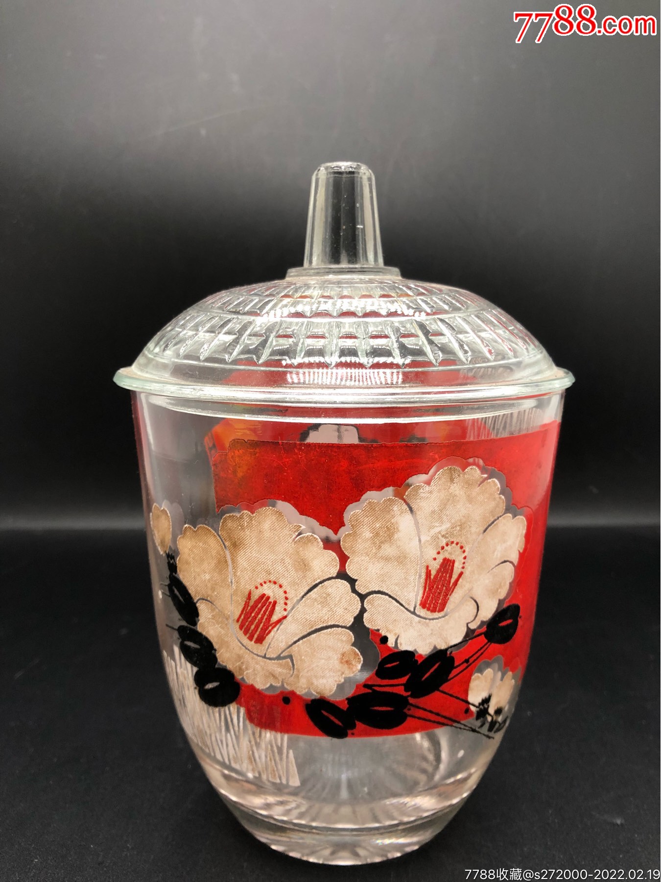 文革老玻璃糖罐