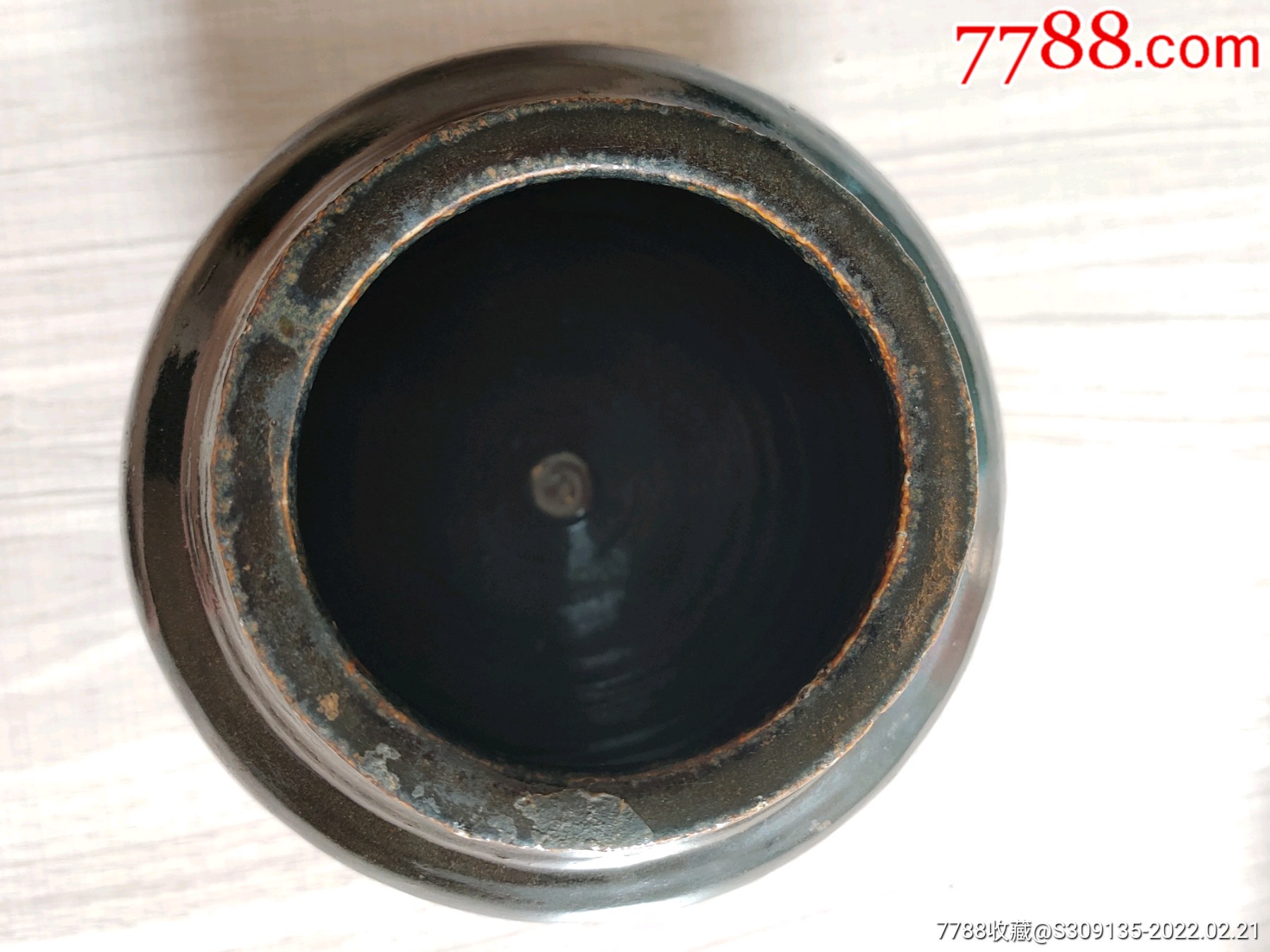 清代黑釉罐子包真包老陶瓷坛子罐子