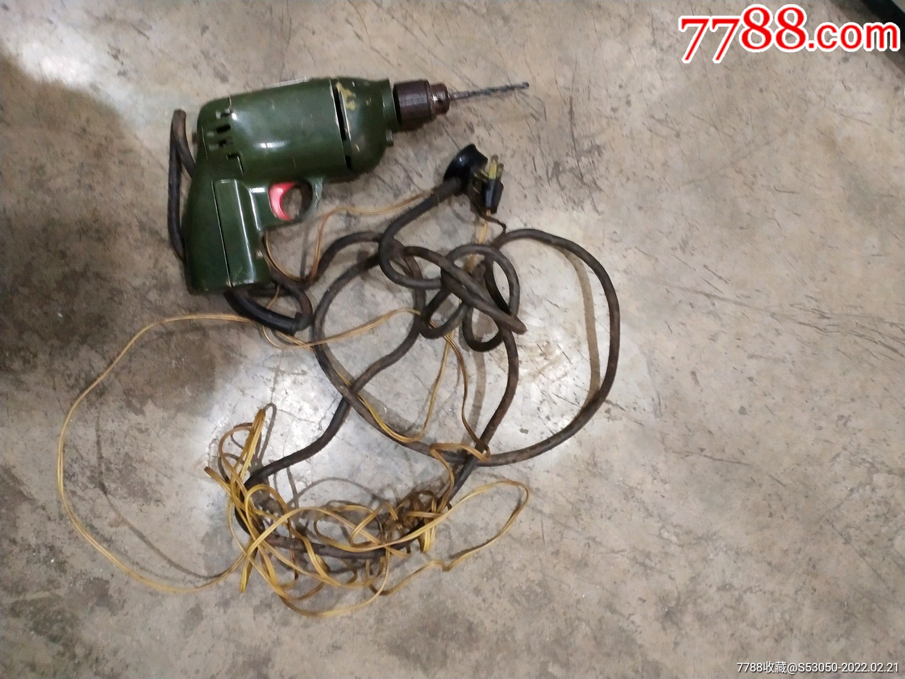 1973年文革两用电钻不通电配件出