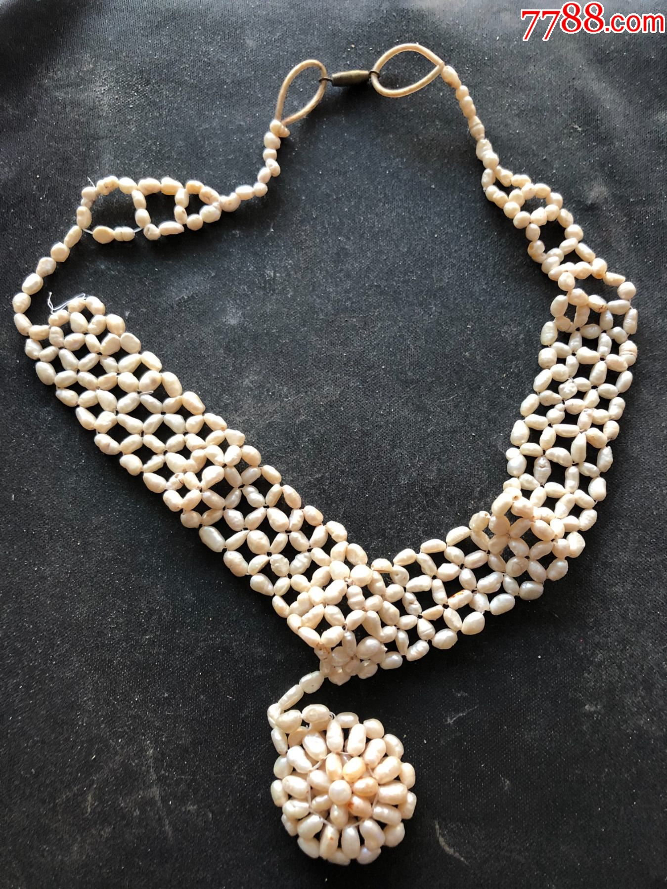 老珍珠项链
