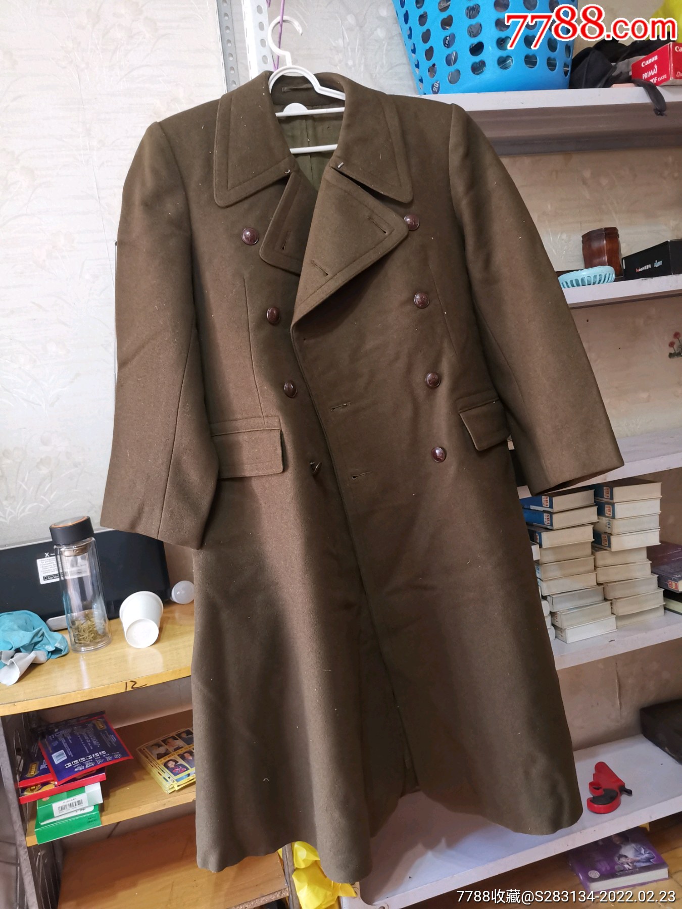 50年代毛呢军大衣品不错如图