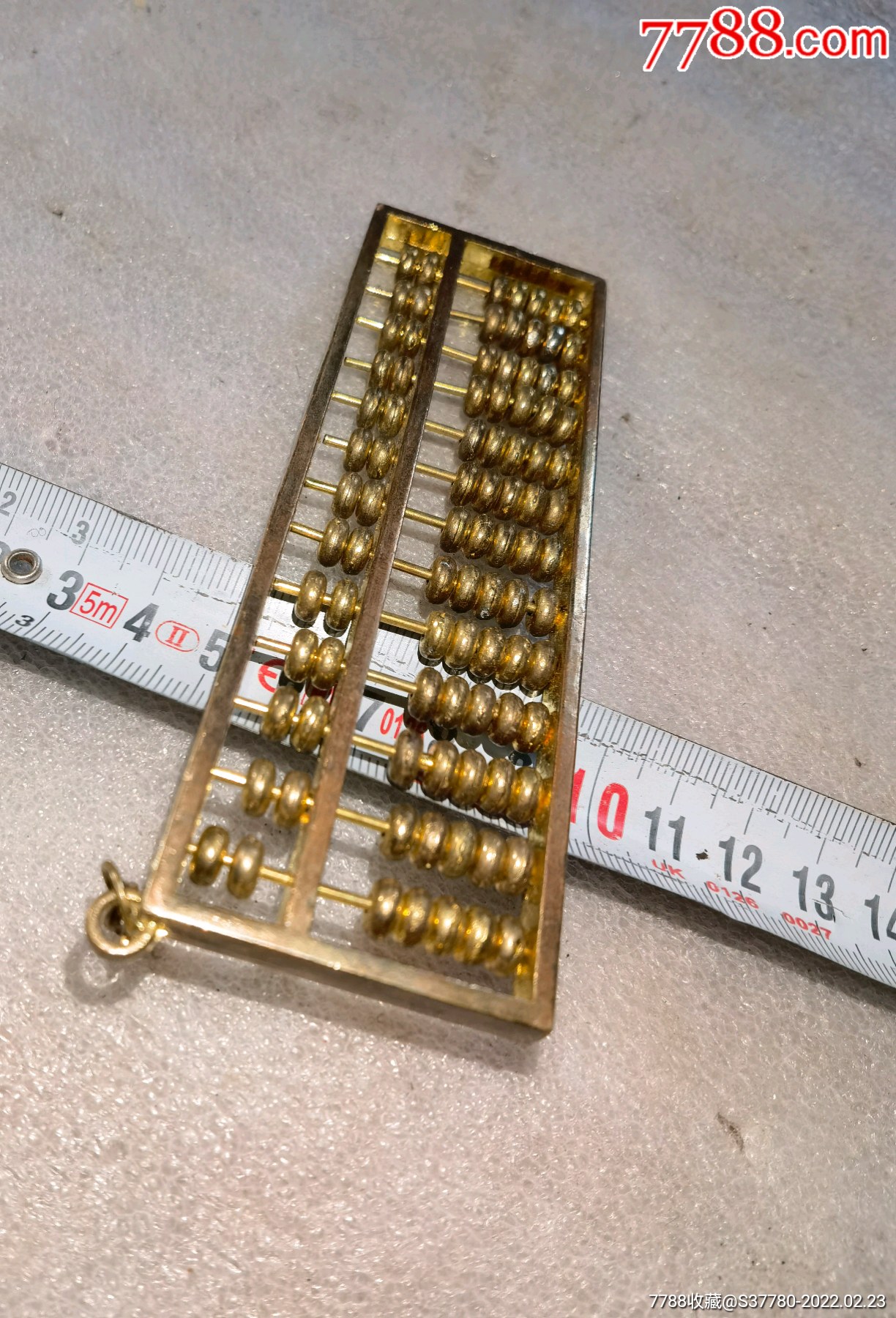 金算盘镀金算盘无破损