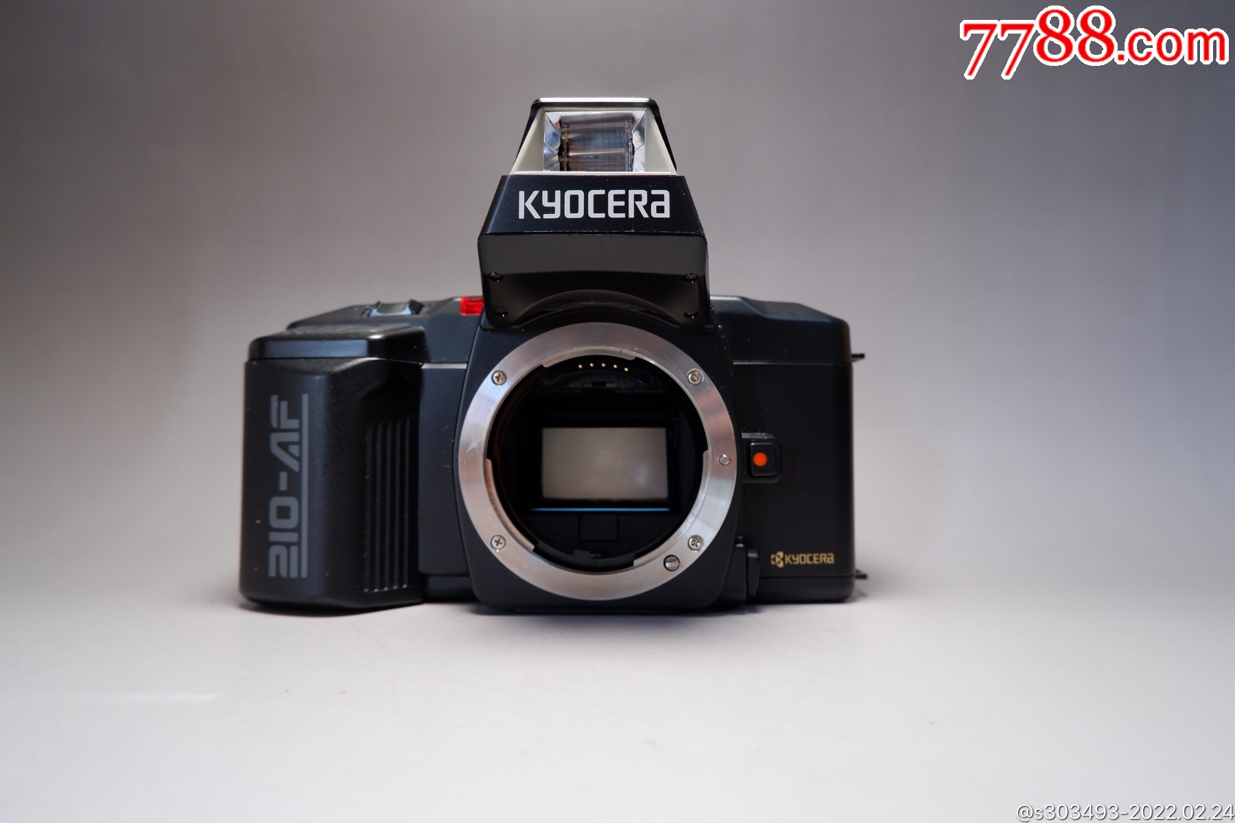 kyocera京瓷210af胶片相机不通电状态闪光灯灯罩丢失无霉微灰外