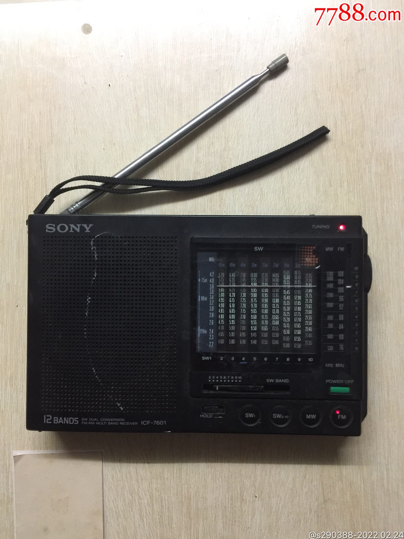 索尼收音机一台.-收音机-7788商城