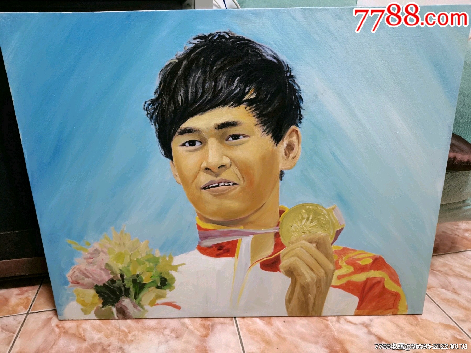 体育明星油画