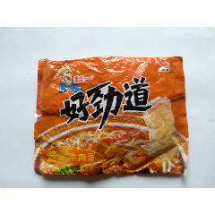 统一好劲道功夫面条酱爆牛肉面方便面袋稀少食品卡周边收藏
