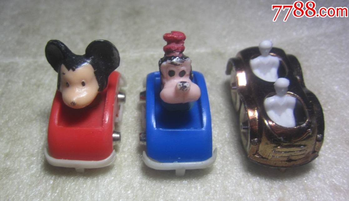 80年代米老鼠滑轮车三个