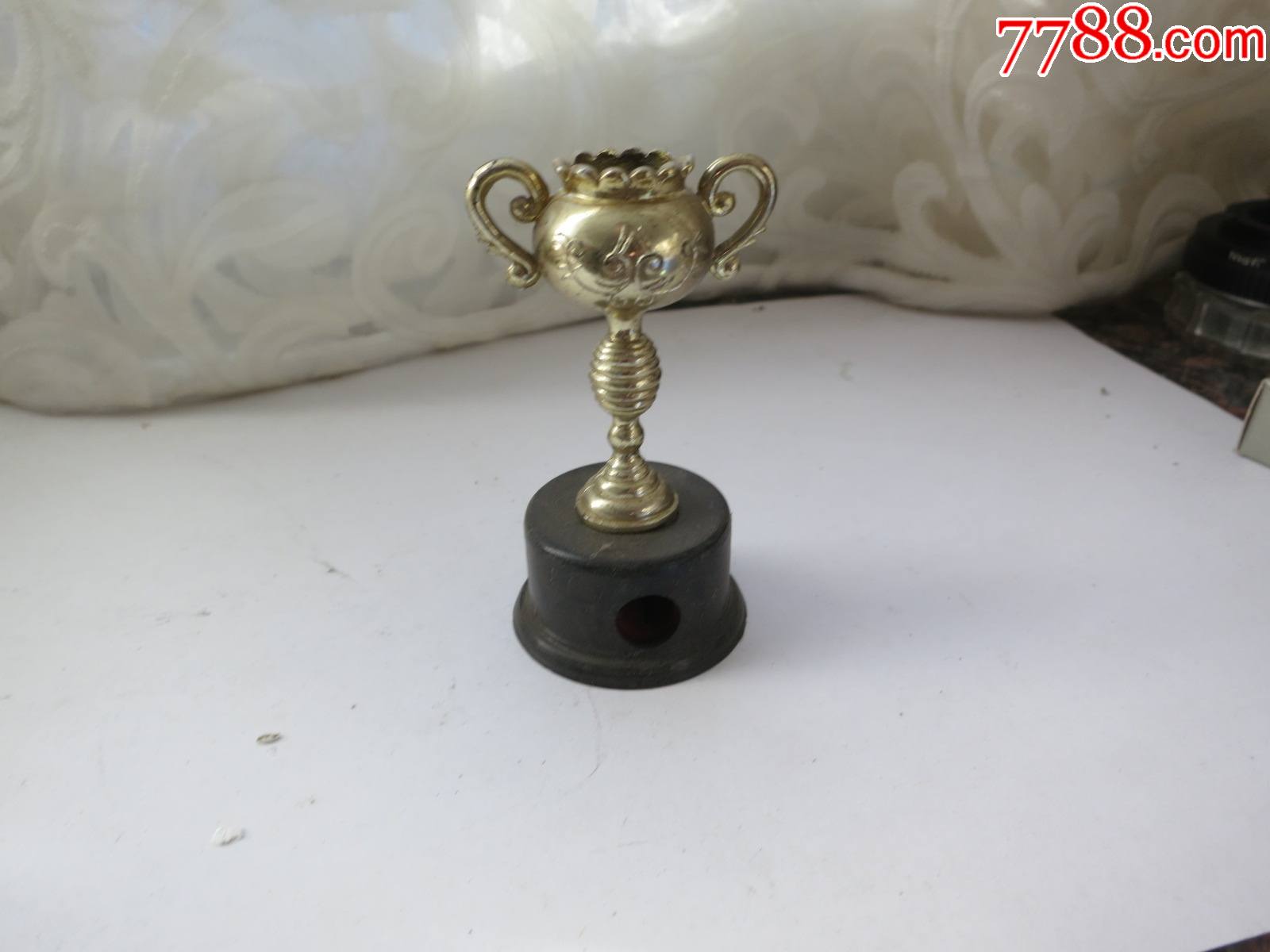 80年代左右的小奖杯金杯转笔刀削铅笔用