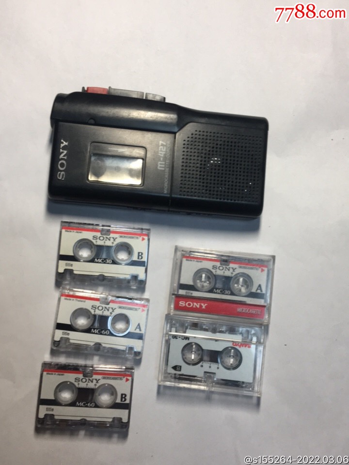 sony采访机(问题机)带5个小磁带-价格:20元-au29422868-录音笔/录音机