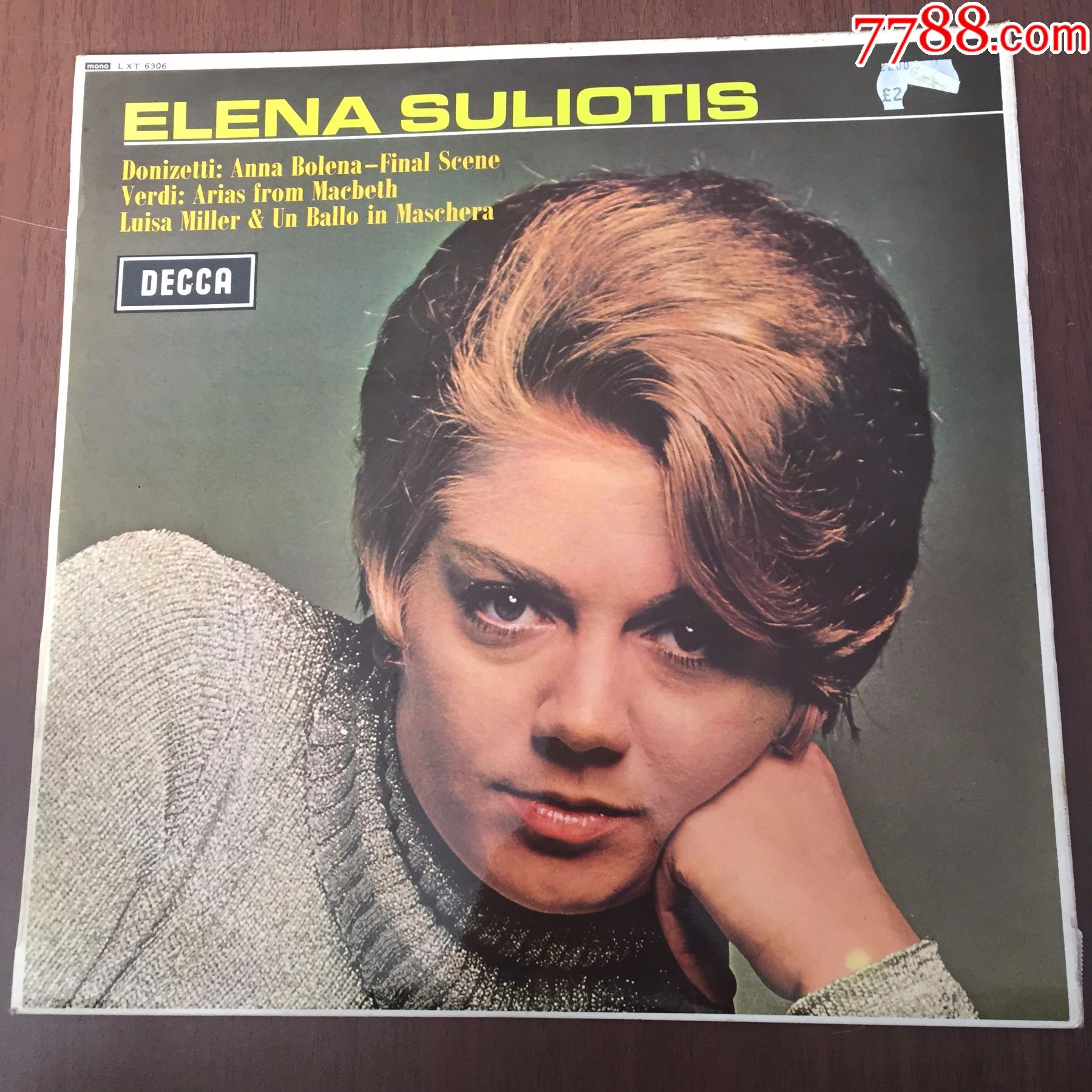 威尔第多尼采蒂作品爱伦娜苏利奥蒂斯演唱12寸黑胶唱片欧美版