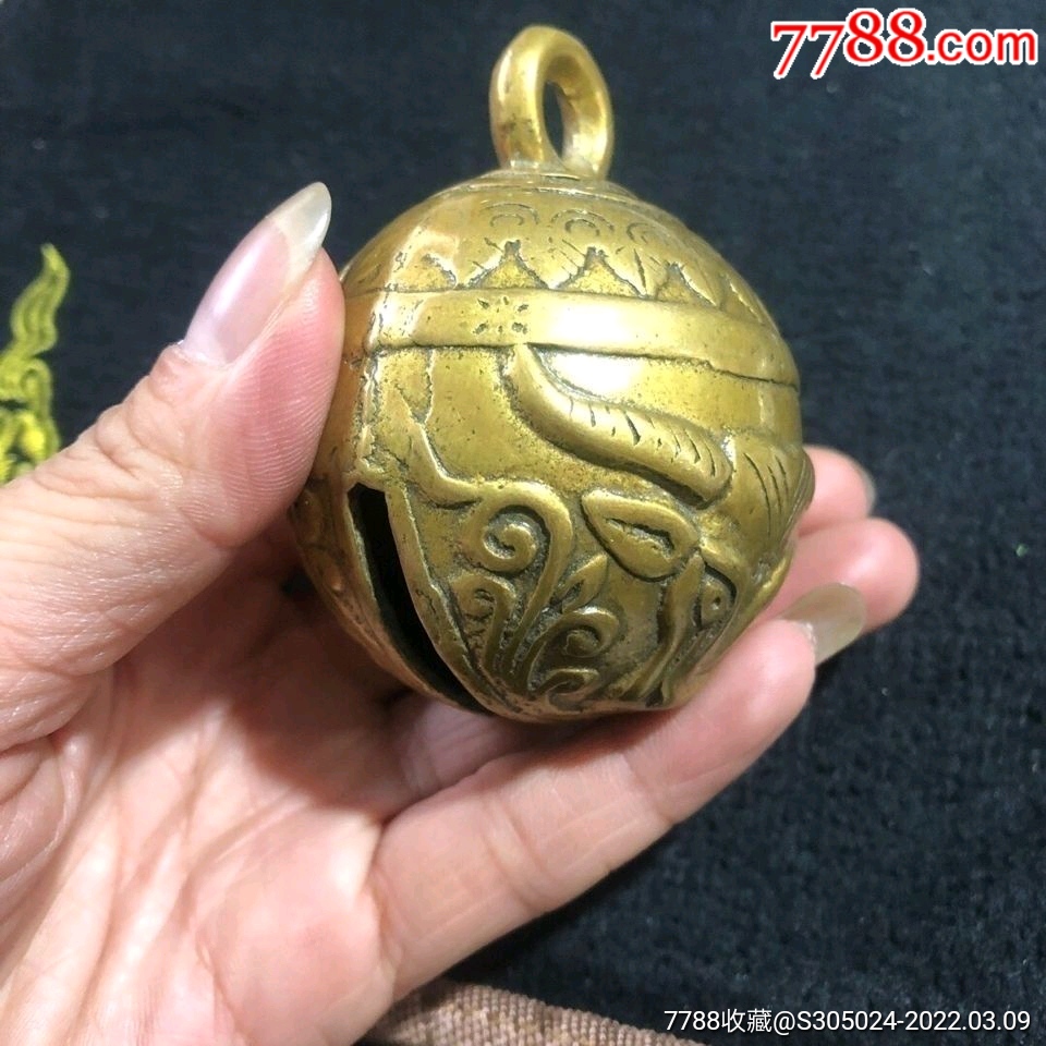 纯铜铃铛大号铜牛头铃铛