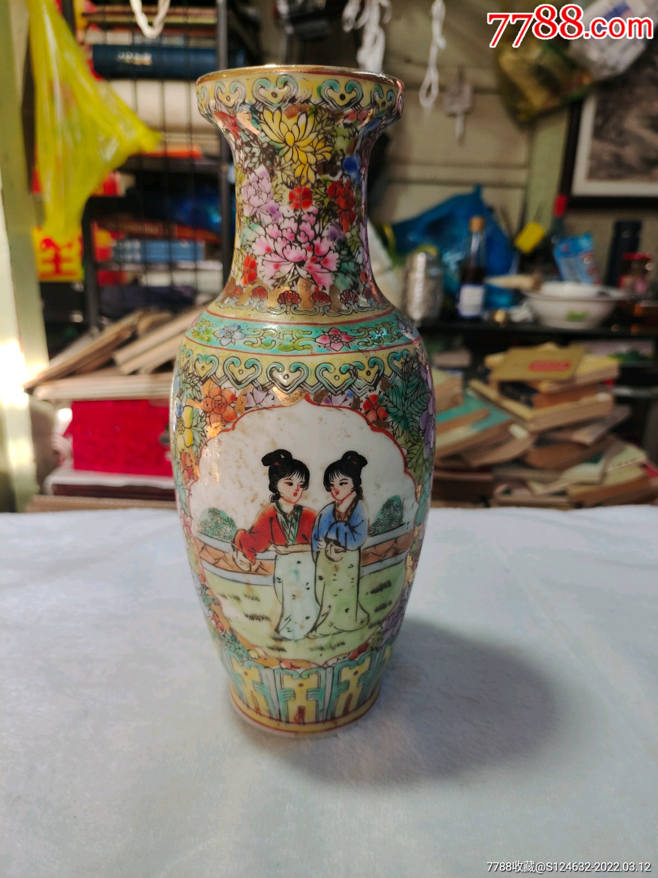 景德镇手绘粉彩花瓶_彩绘瓷/彩瓷_收藏价格_鉴定交易_7788瓷器网